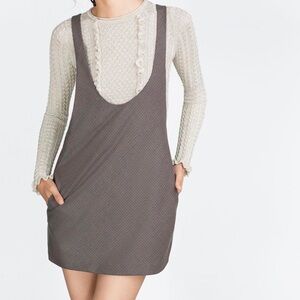 Zara Trafaluc Pinafore Dress